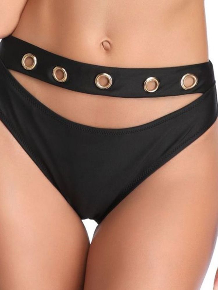 Biquíni Sexy Feminino Liso Com Renda