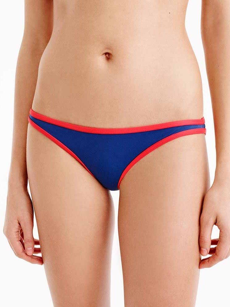 Conjunto De Biquíni Feminino Cor Bloco Fofo Swimwear