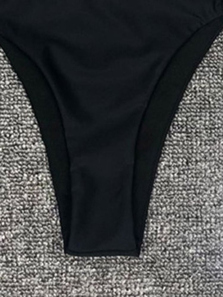 Conjunto De Biquíni Feminino Simples Com Visual De Praia