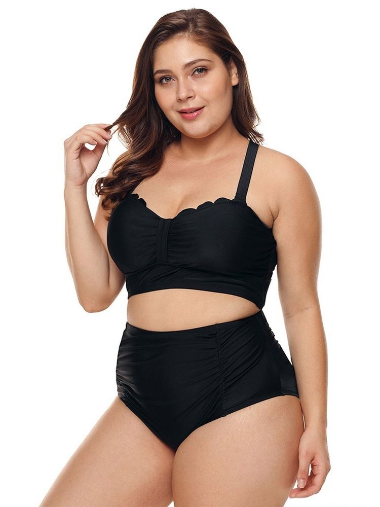 Conjunto Tankini Feminino Com Cordões Simples