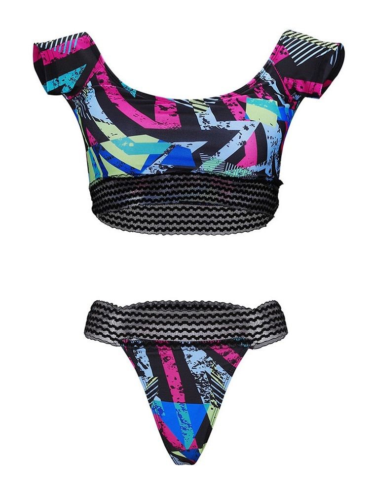 Conjunto Tankini Feminino Stripe Micro Maiô