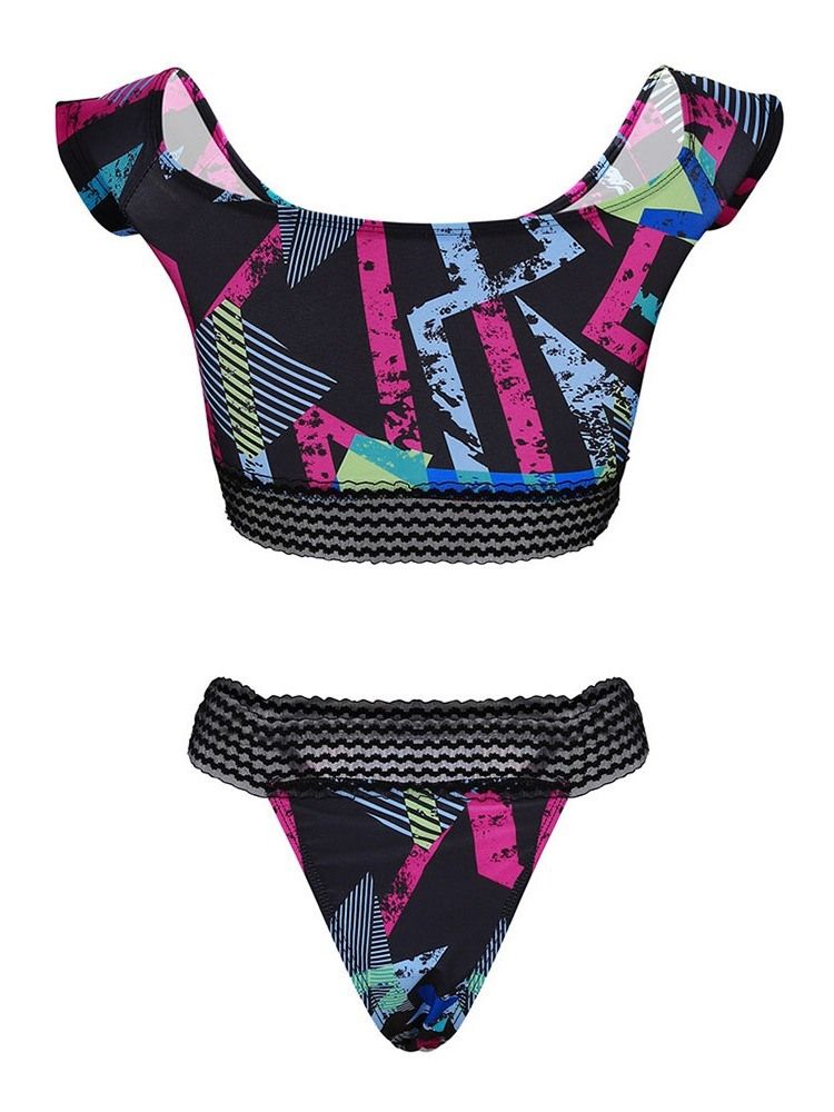 Conjunto Tankini Feminino Stripe Micro Maiô