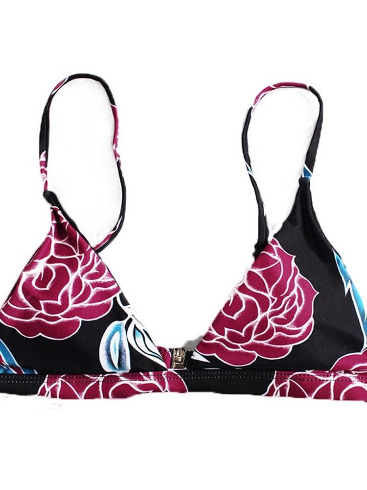 Fato De Banho Feminino Floral Micro Estampado