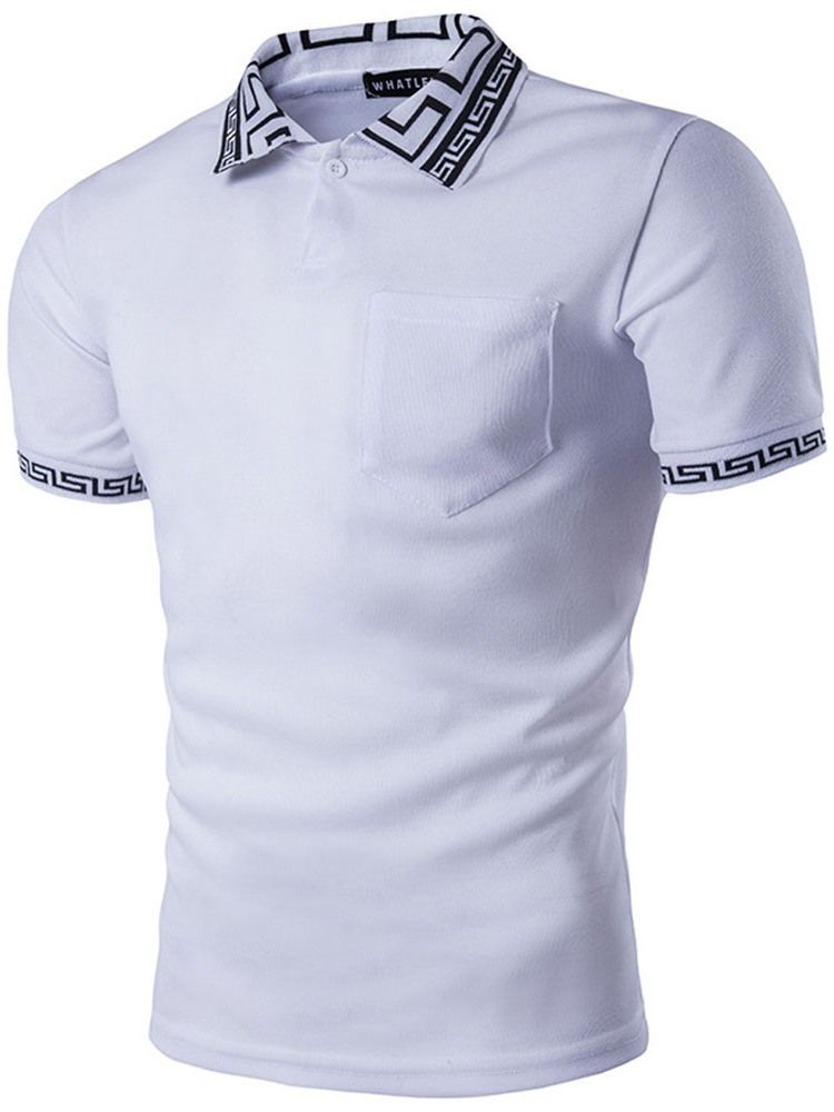 Camisa Polo Masculina Estampada Casual