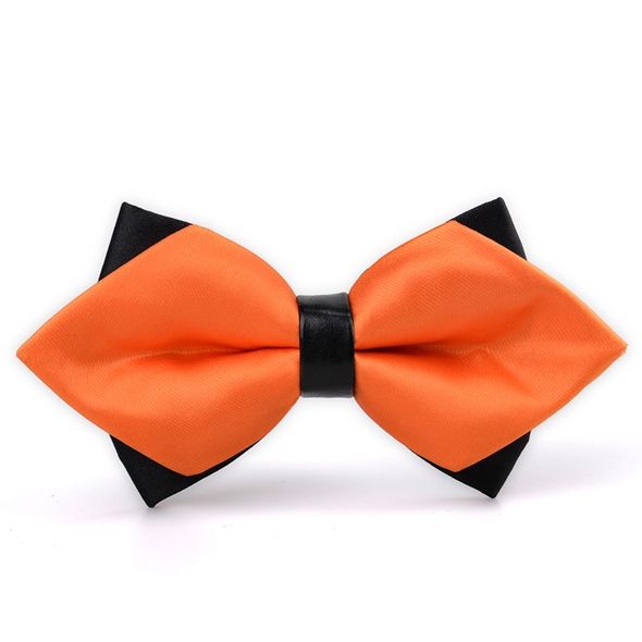 Bowtie Elegante De Estilo Britânico De Dupla Camada Masculina