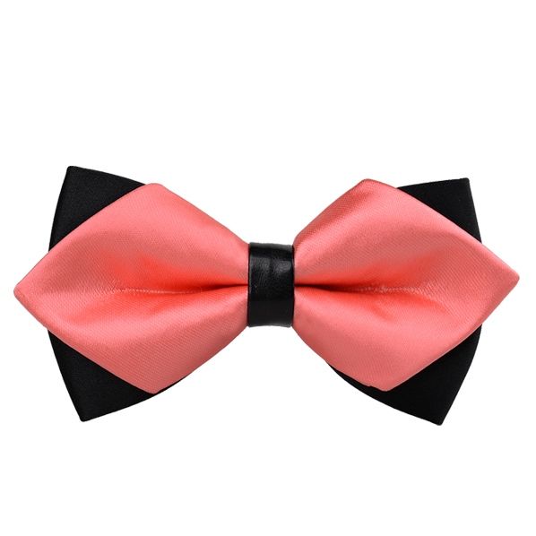 Bowtie Elegante De Estilo Britânico De Dupla Camada Masculina