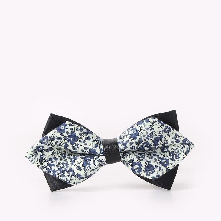 Bowtie Masculino Com Estampa De Algodão