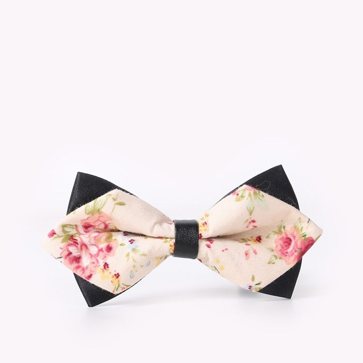 Bowtie Masculino Com Estampa De Algodão