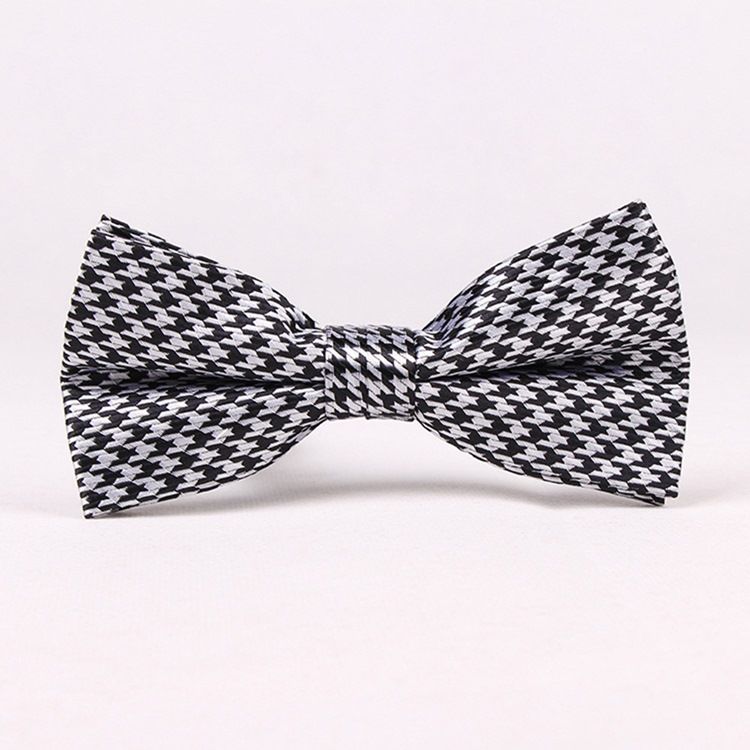 Retro Houndstooth Bowtie For Men