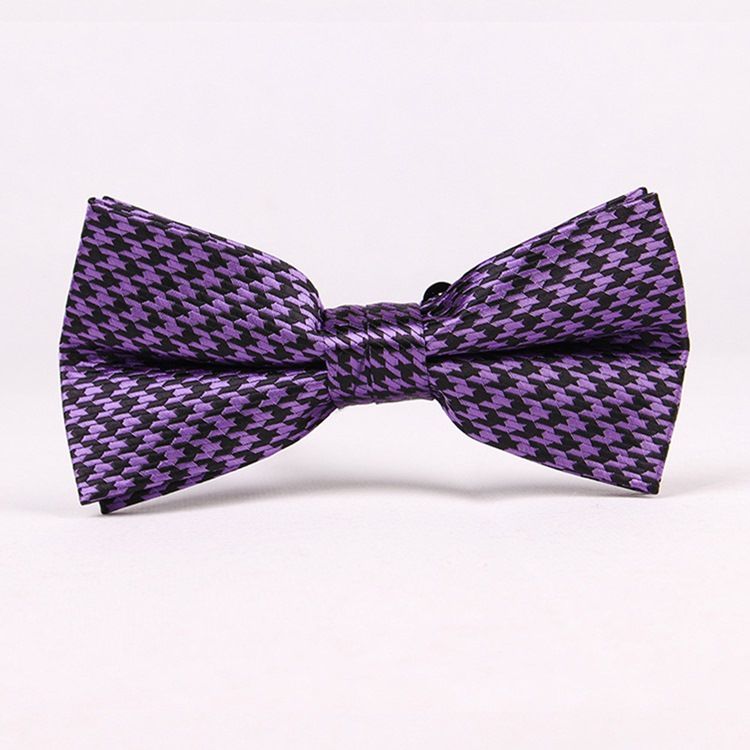 Retro Houndstooth Bowtie For Men