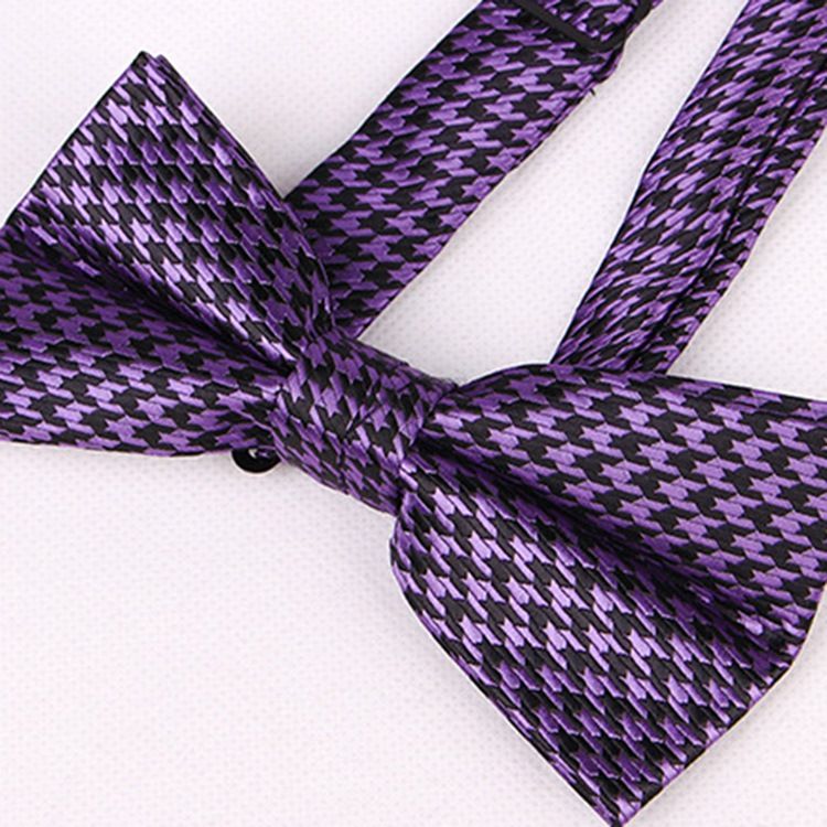 Retro Houndstooth Bowtie For Men