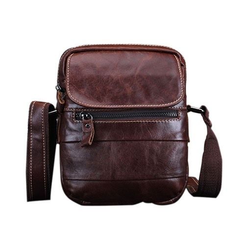 Bolsas De Ombro Masculinas Retangulares Lisas Da Moda