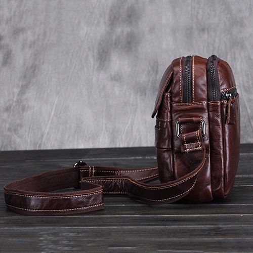 Bolsas De Ombro Masculinas Retangulares Lisas Da Moda