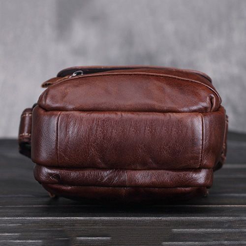 Bolsas De Ombro Masculinas Retangulares Lisas Da Moda