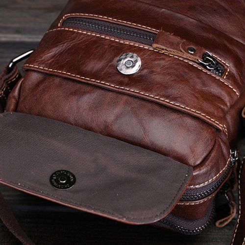 Bolsas De Ombro Masculinas Retangulares Lisas Da Moda