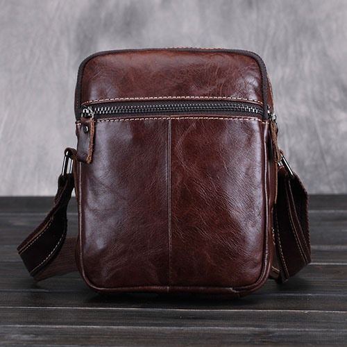 Bolsas De Ombro Masculinas Retangulares Lisas Da Moda