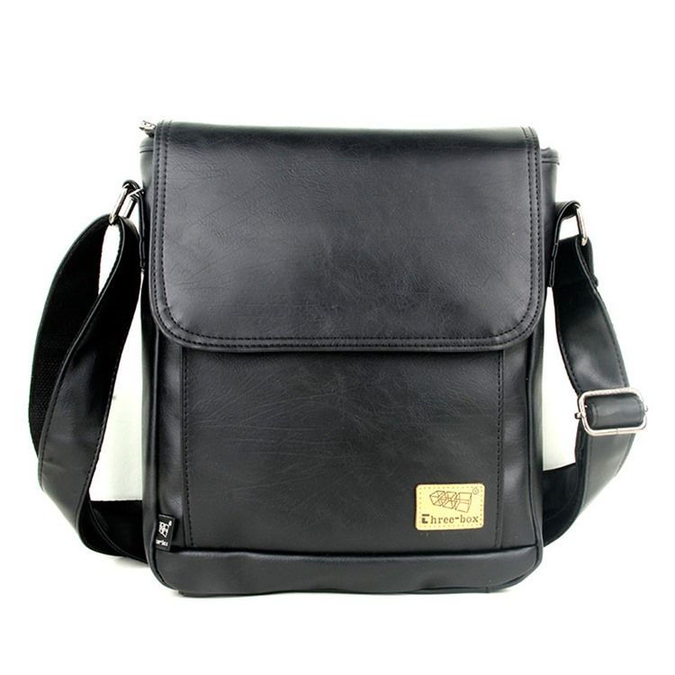 Fio Pu Liso Quadrado Malas Crossbody Masculino