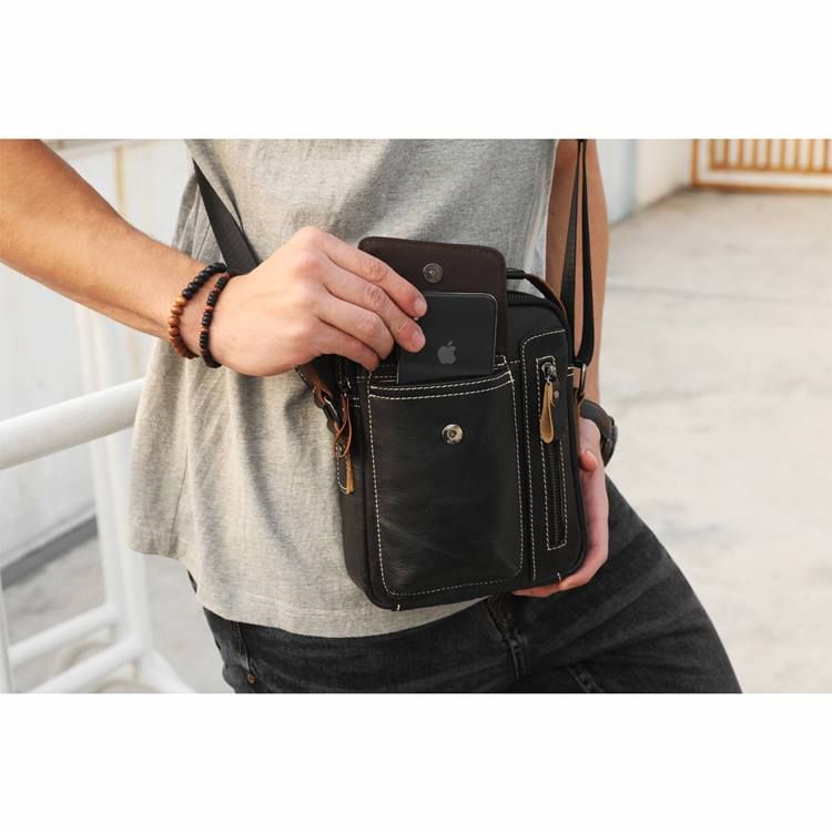 Sacos Crossbody Quadrados Europeus De Couro Simples