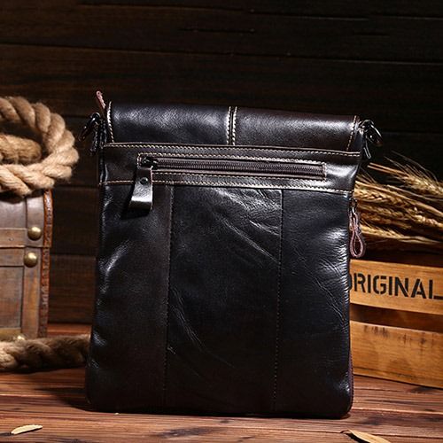 Tecidos Bolsas De Ombro Masculinas Simples De Pu