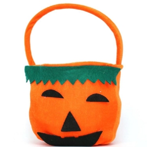 Bolsa De Flanela De Abóbora Para Fantasia De Halloween