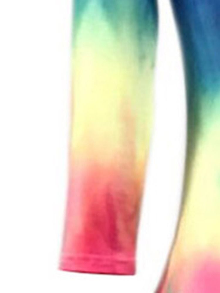 Gradient Tie-dye Feminino Em Volta Do Pescoço Sem Costas Da Moda Vestido Regular