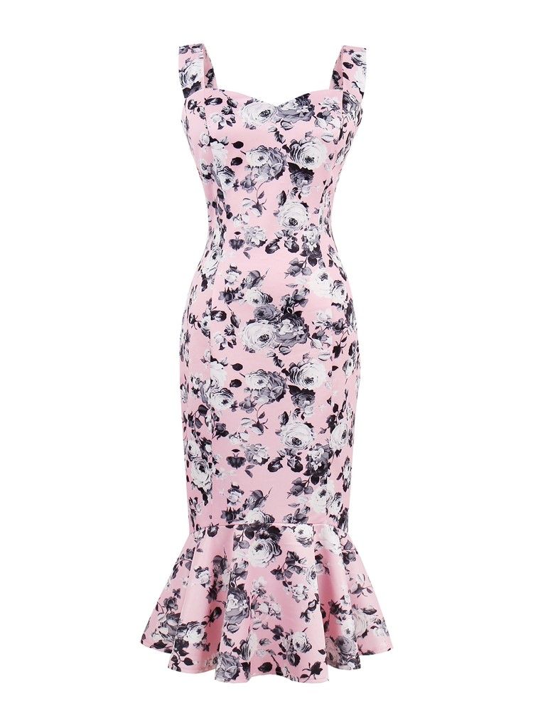 Pulôver Feminino Rosa Sereia Vestido Bodycon