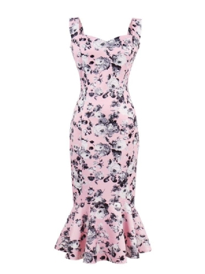 Pulôver Feminino Rosa Sereia Vestido Bodycon