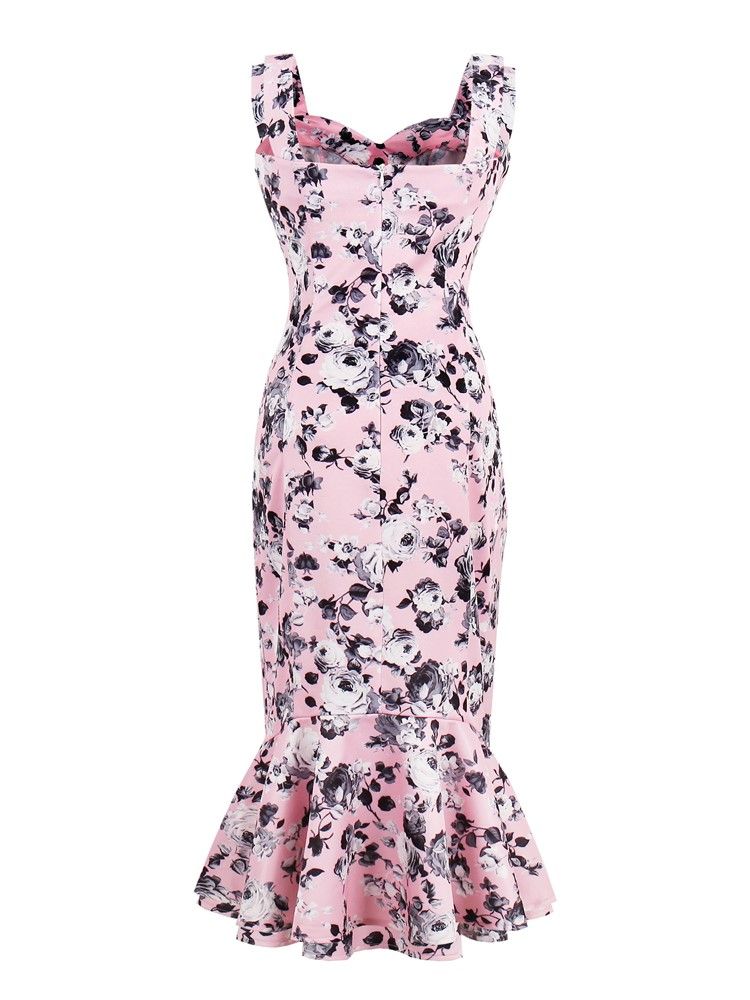 Pulôver Feminino Rosa Sereia Vestido Bodycon