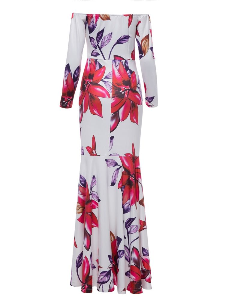 Vestido Feminino Feminino Com Estampa Floral E Sem Costas