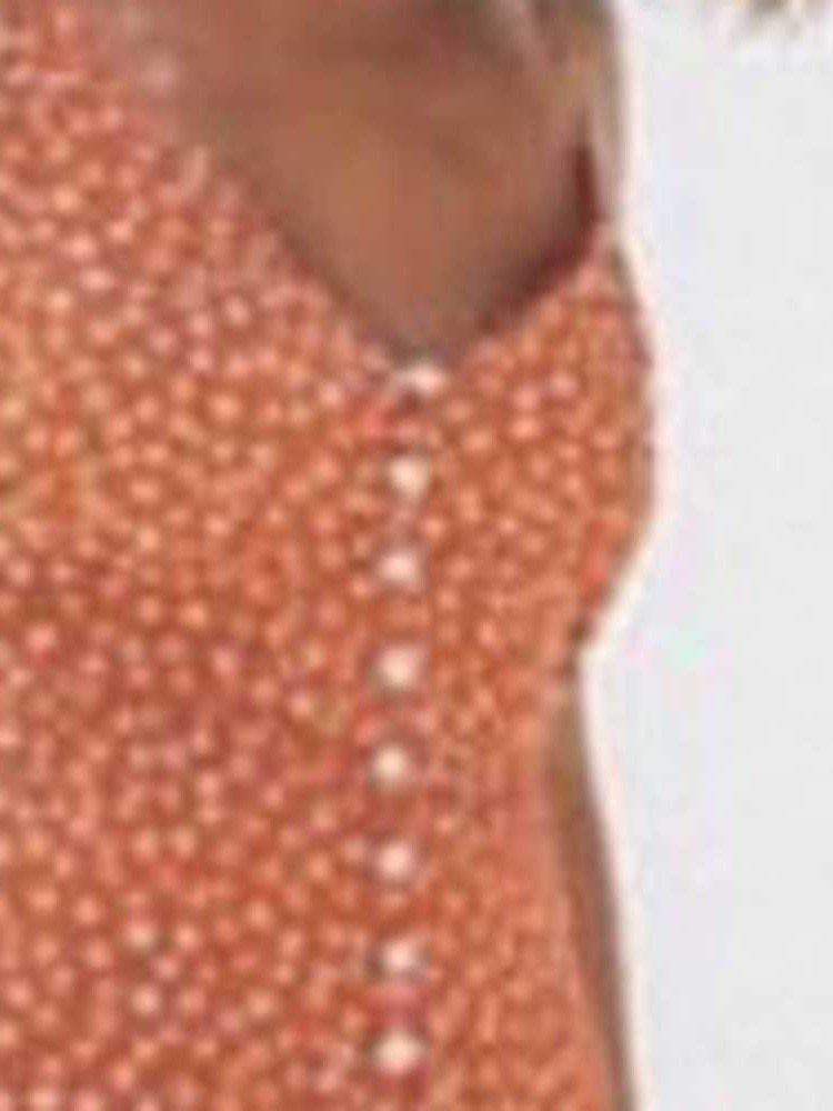 Vestido De Verão Assimétrico Feminino Com Bolinhas Até O Chão Sem Mangas Com Decote Em V