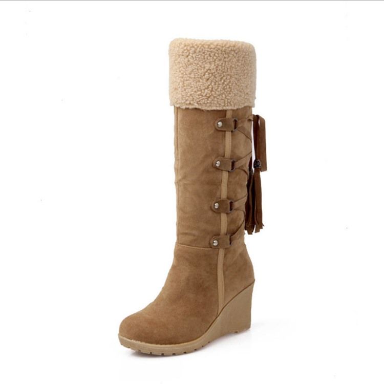 Botas Ocidentais Com Salto Redondo Feminino