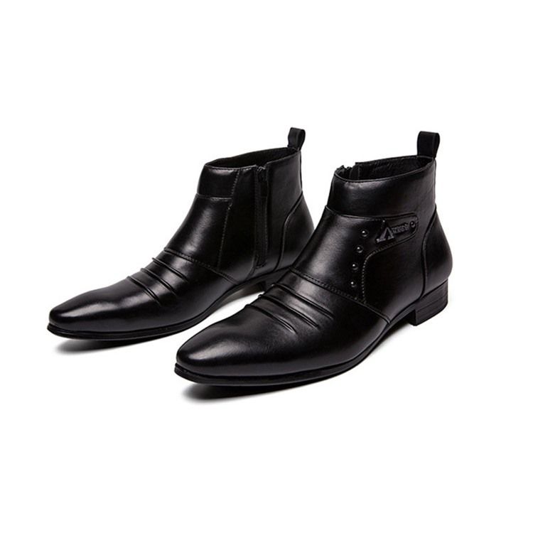 Color Block Botas Masculinas De Alto Corte Superior Pu