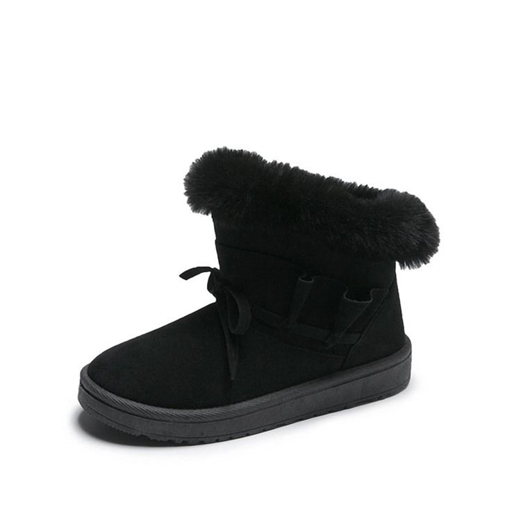 Toe Redondo Feminino Slip-on Com Botas Simples