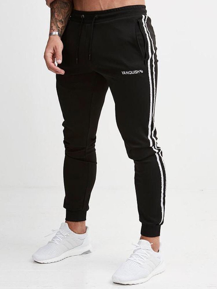 Calça Casual Masculina Stripe Primavera Casual