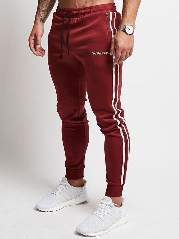 Calça Casual Masculina Stripe Primavera Casual