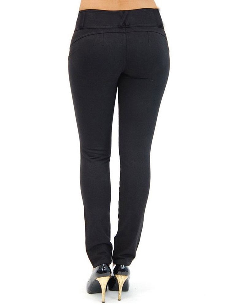 Calça Feminina Skinny Button