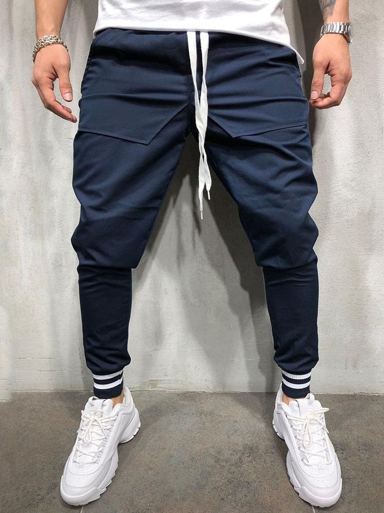 Calça Lápis Lápis Casual Masculino Quatro Estações