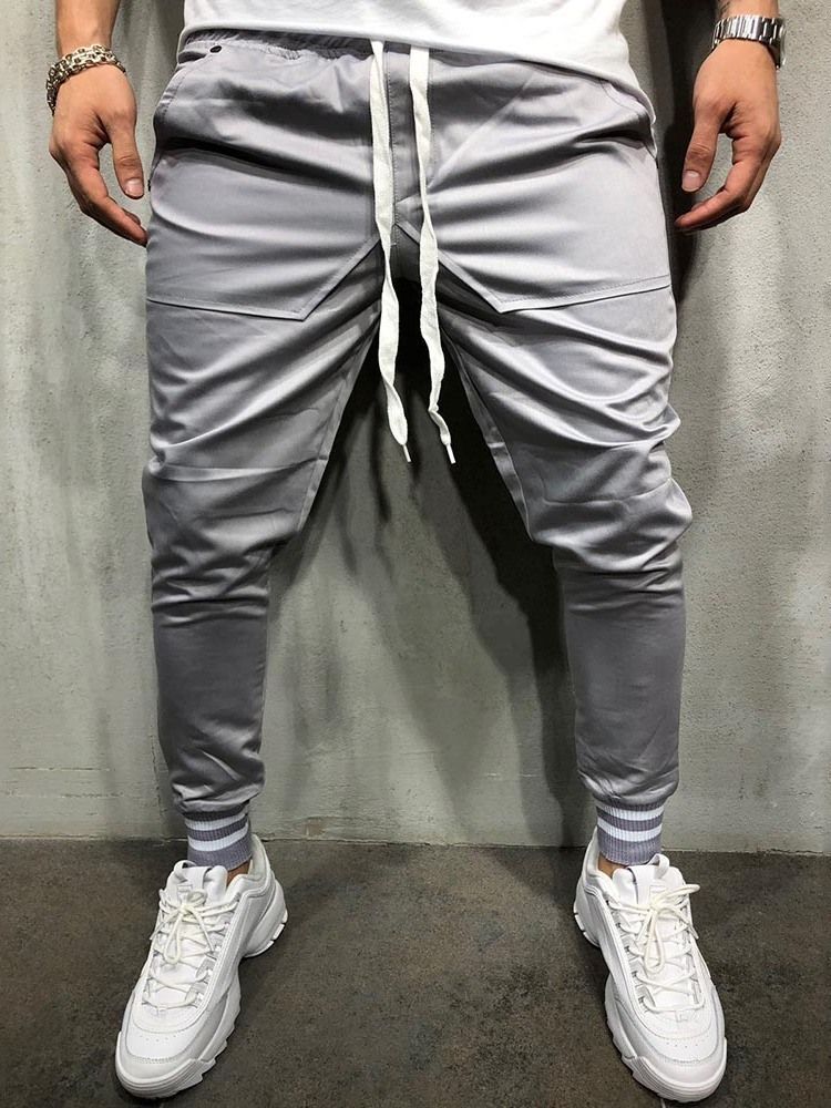 Calça Lápis Lápis Casual Masculino Quatro Estações