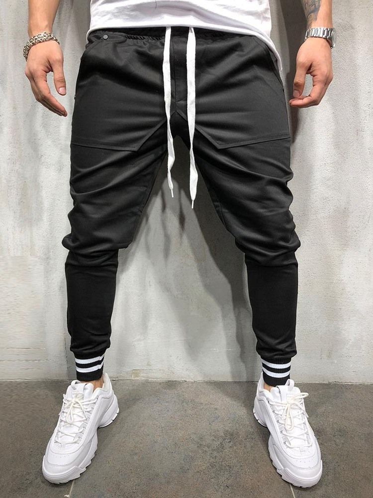 Calça Lápis Lápis Casual Masculino Quatro Estações