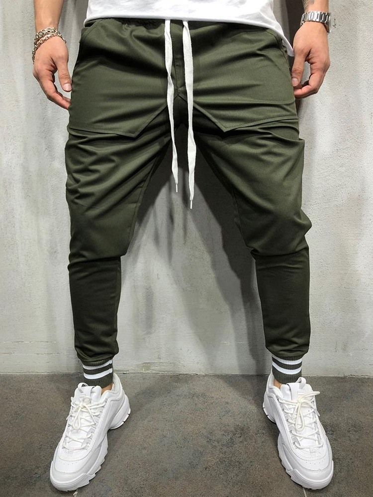 Calça Lápis Lápis Casual Masculino Quatro Estações