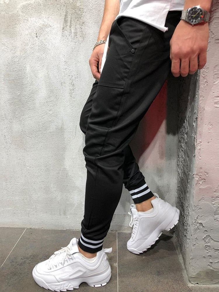 Calça Lápis Lápis Casual Masculino Quatro Estações