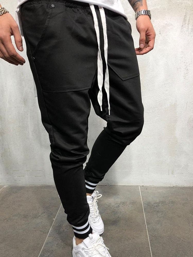 Calça Lápis Lápis Casual Masculino Quatro Estações