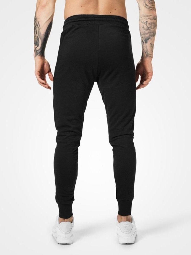 Calça Lápis Masculina Calça Casual Com Laço Primavera Liso