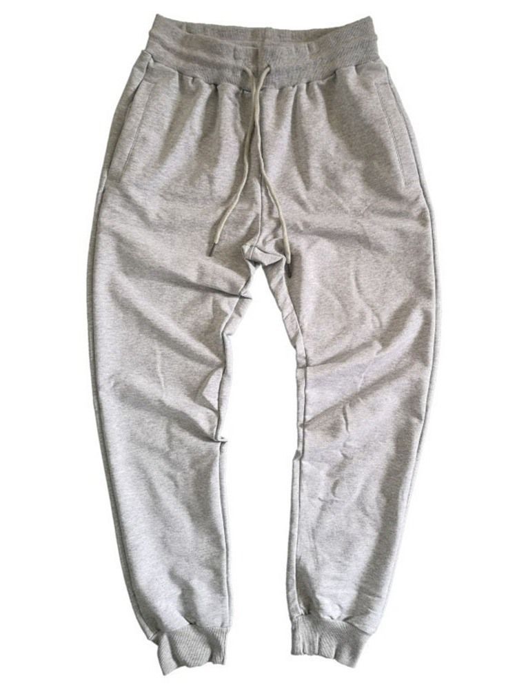 Calça Lápis Masculina Calça Casual Com Laço Primavera Liso