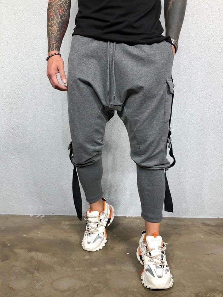 Calça Larga Masculina Com Bolso De Primavera Calça Casual