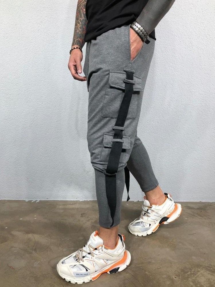 Calça Larga Masculina Com Bolso De Primavera Calça Casual