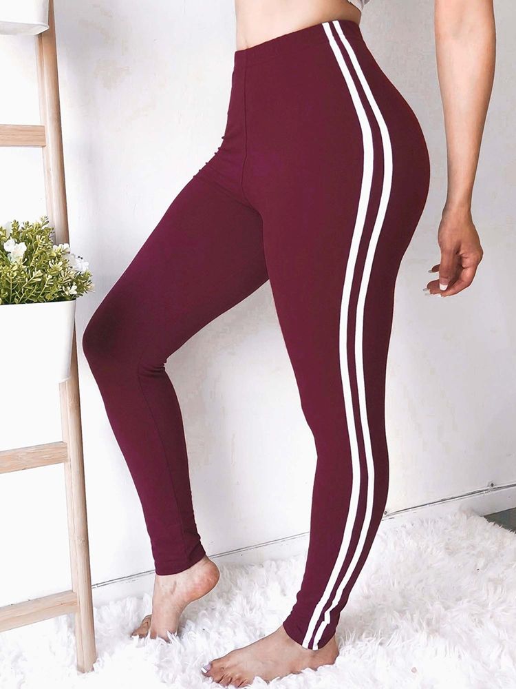 Calças Casuais De Cintura Alta Estampada Skinny Camuflagem Feminina