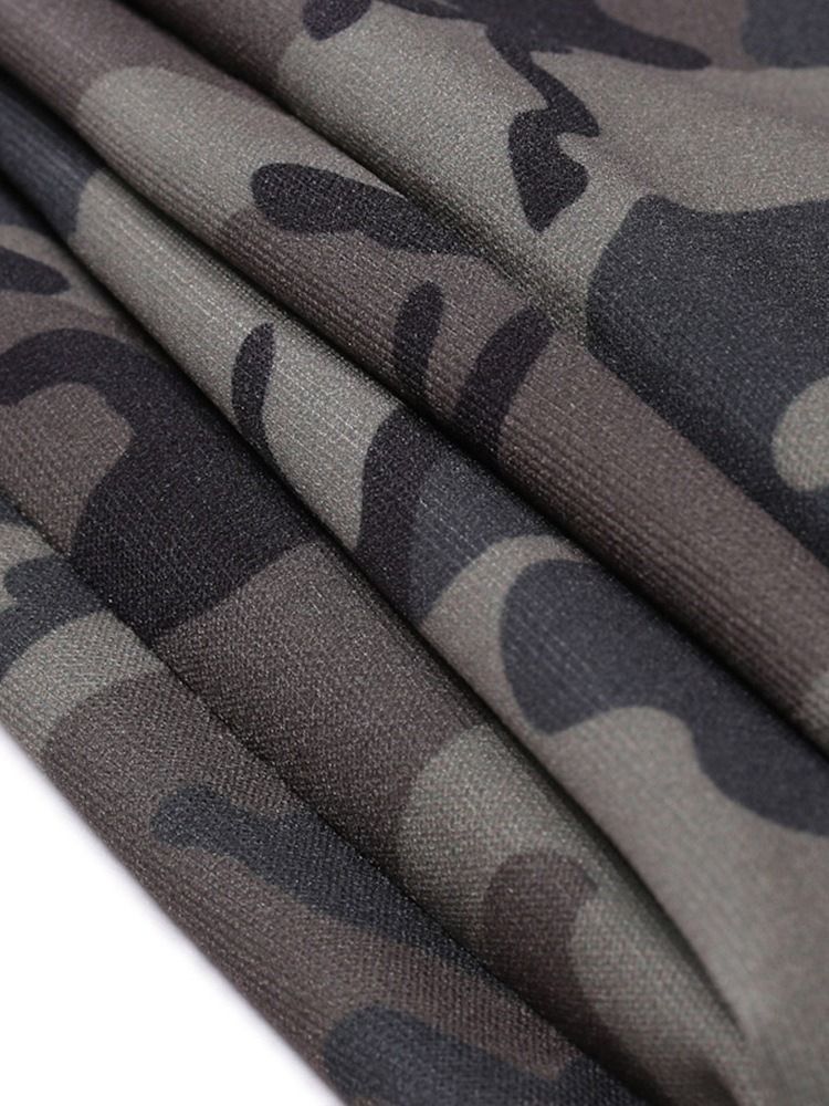 Calças Casuais Masculinas Camufladas De Outono