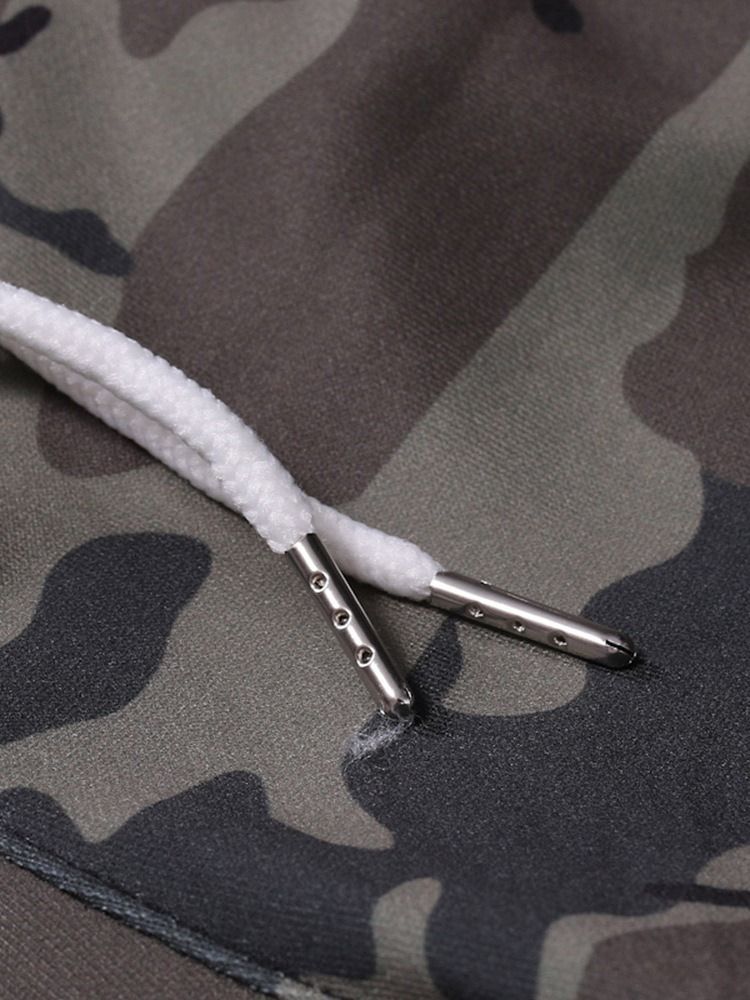 Calças Casuais Masculinas Camufladas De Outono