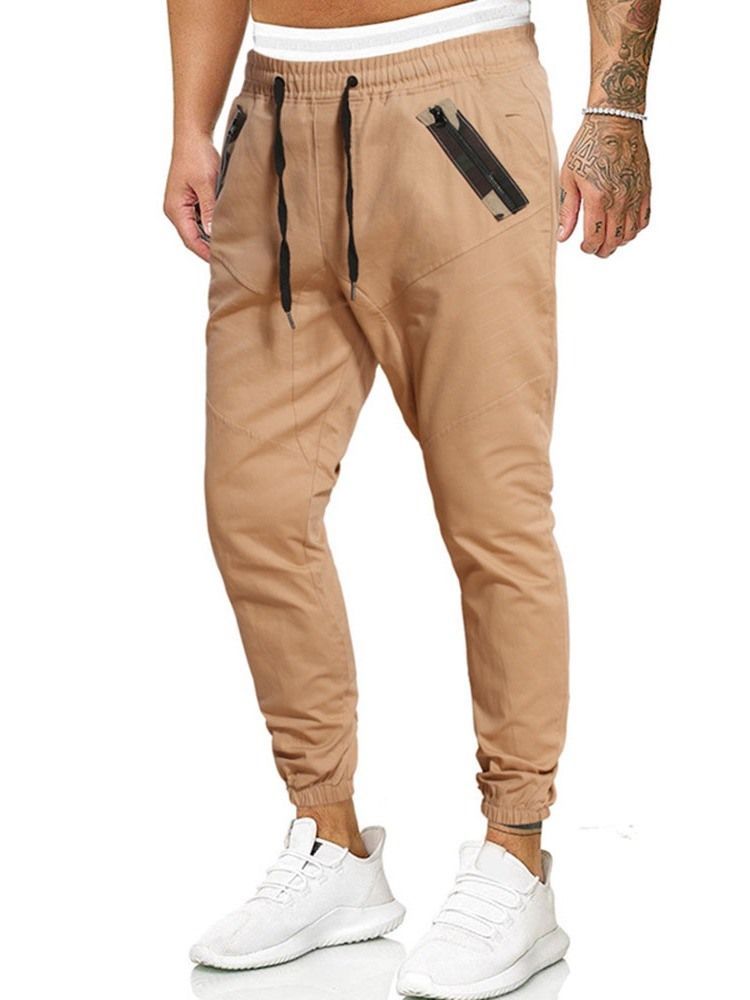 Estampa Calça Lápis Camuflagem Calça Casual Masculina